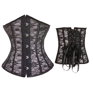 Women's Sexy Mesh   Steampunk Gothic Waist Trainer