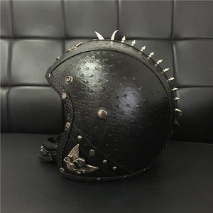 DOT Certified Badass Open Face Helmet – 5 Sizes-Helmet-The Steampunk Cave