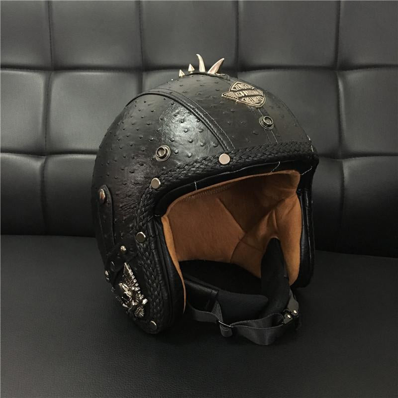 DOT Certified Badass Open Face Helmet – 5 Sizes-Helmet-The Steampunk Cave