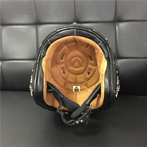 DOT Certified Badass Open Face Helmet – 5 Sizes-Helmet-The Steampunk Cave