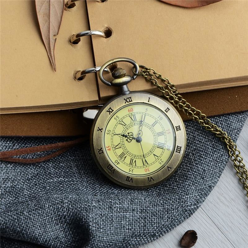 Roman Numbers Pocket Watch-The Steampunk Cave