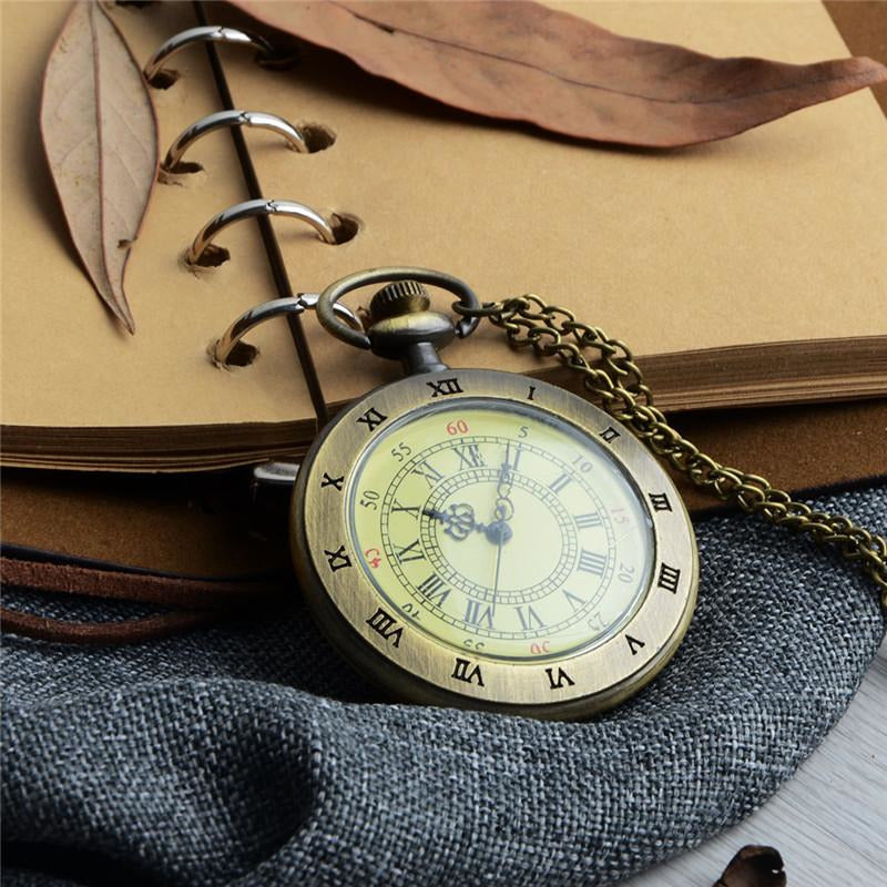 Roman Numbers Pocket Watch-The Steampunk Cave