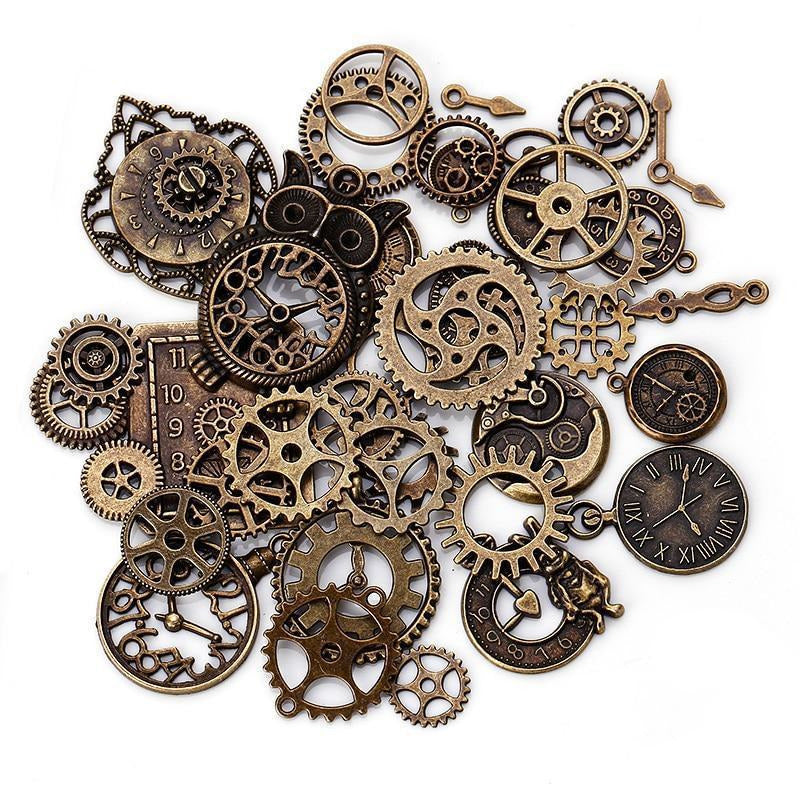 Clock Gear Charms – 40-Piece Pack-The Steampunk Cave