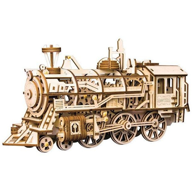 Locomotive Train 3D Wooden Building Kit-The Steampunk Cave