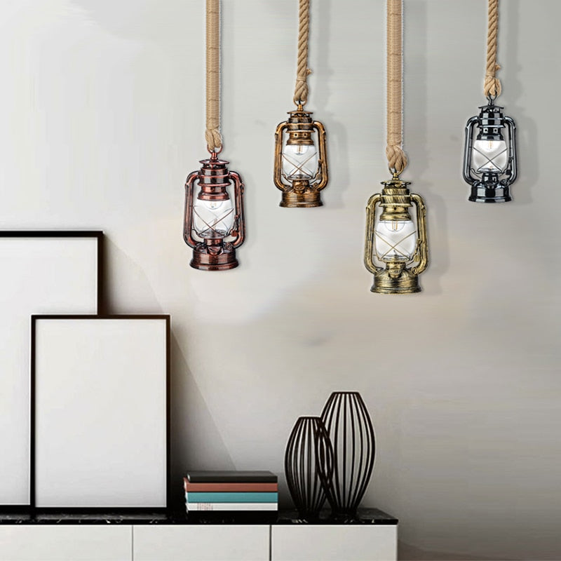 Vintage Kerosene Pendant Lamp