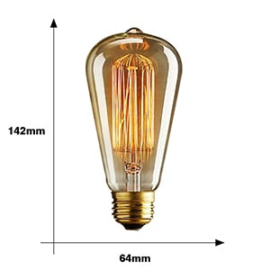 Vintage Edison Light Bulb - 3 Designs