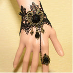 Gothic Lace Finger Bracelet