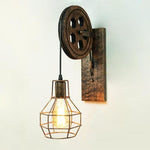 Pulley Wall Sconce-The Steampunk Cave