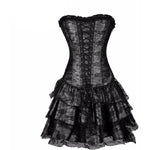 Steampunk Corset Dress - 4 Color Variants-The Steampunk Cave