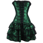 Steampunk Corset Dress - 4 Color Variants-The Steampunk Cave