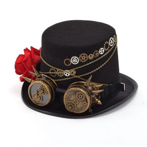 Steampunk Gears Top Hat-The Steampunk Cave