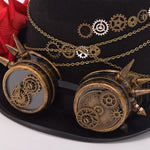 Steampunk Gears Top Hat-The Steampunk Cave