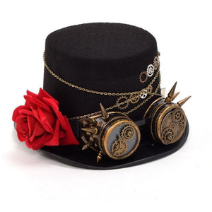Steampunk Gears Top Hat-The Steampunk Cave