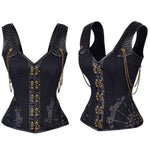 Steampunk Leather Corset – 5 Sizes-The Steampunk Cave