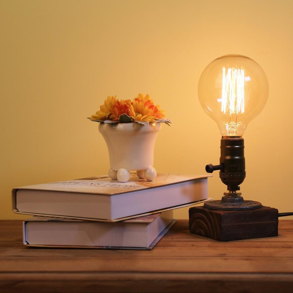 Vintage Desk Lamp with Dimmer – 1 Light Source-The Steampunk Cave