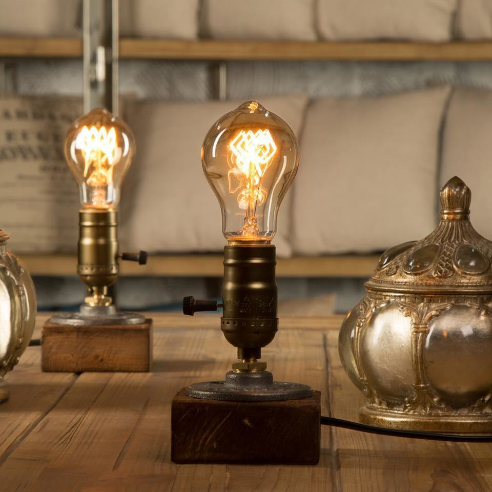 Vintage Desk Lamp with Dimmer – 1 Light Source-The Steampunk Cave