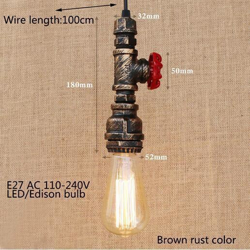 Water Pipe Pendant Lamp - 8 Designs-The Steampunk Cave
