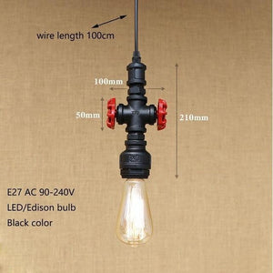 Water Pipe Pendant Lamp - 8 Designs-The Steampunk Cave